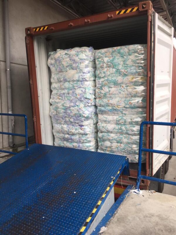 B Grade Baby Diapers in Bales